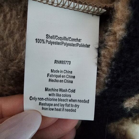 O'neill Lynwood Super Fleece Light Brown Full Zip Hoodie | Women's XS - Picture 16 of 16